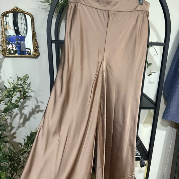Renee C. Women's Wide Leg Pants - Taupe size xl - Picture 3 of 7